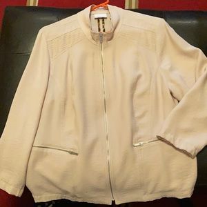CHico’s 3 Jacket pinkish tan color.
